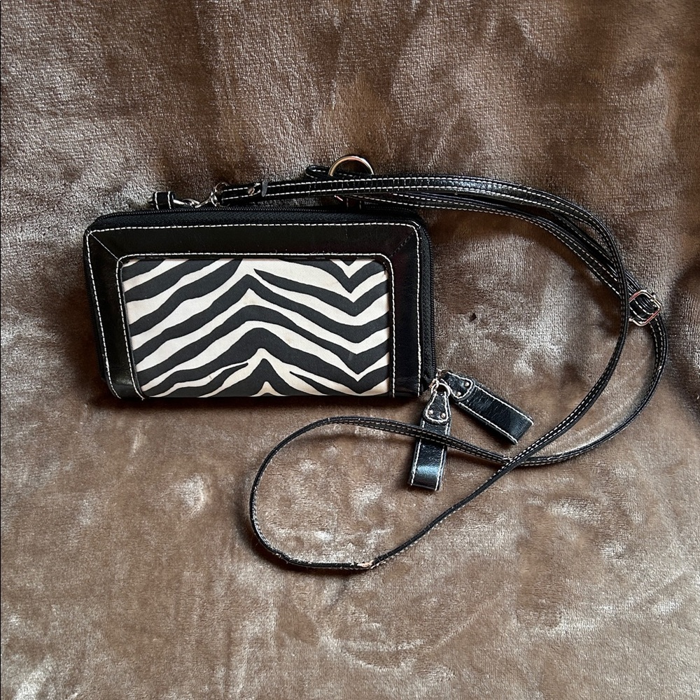 Stylish Black and White Zebra Print Women's Bag